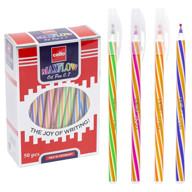 Ручка кулькова CELLO Maxflow (CL268A), чорнила сині